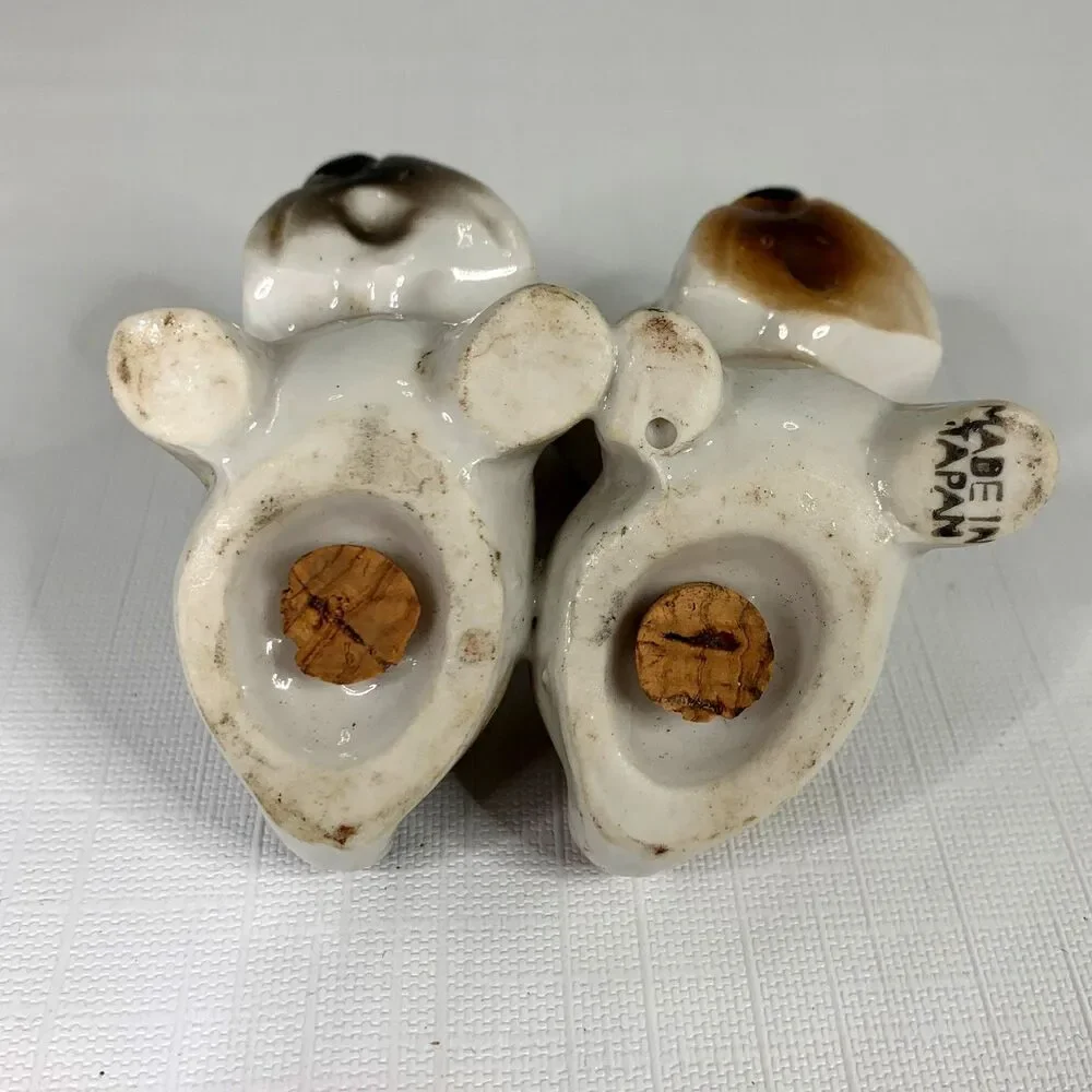 1950s Vintage Dog Salt Pepper Shakers Scotty Terrier Made Japan Souvenir Puppy